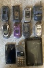 (11) Non-Working Cell Phones Mostly Flip and Kindle Fire