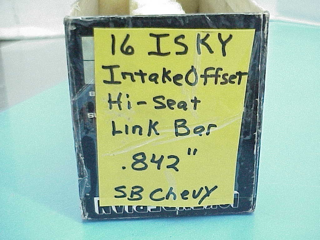 16 ISKY .842" Hi-Seat Solid Roller Lifters SB Chevy Intake Offset 3.260" Tall