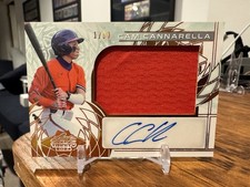 2024 Leaf Trinity Baseball Cam Cannarella Prospect RC Patch Auto #/99