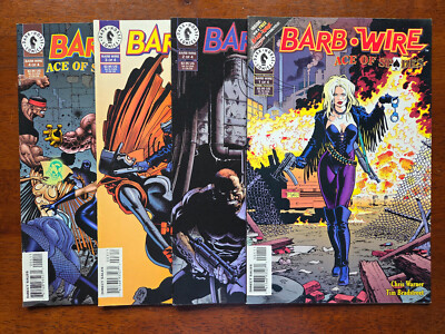 Barb Wire Ace of Spades #1, 2, 3, 4 Set (1996 Dark Horse)
