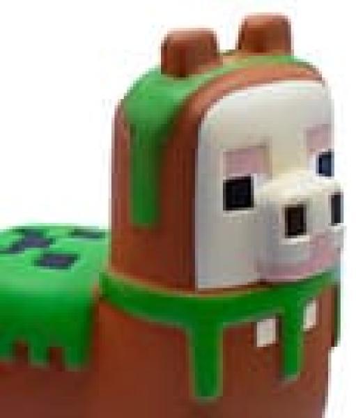 Thumbnail - Minecraft Mega Squishme Anti-stress-figur Serie 2 Lama 15 Cm