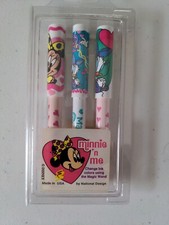Minnie And Me Pen Set Of 3 USA Made