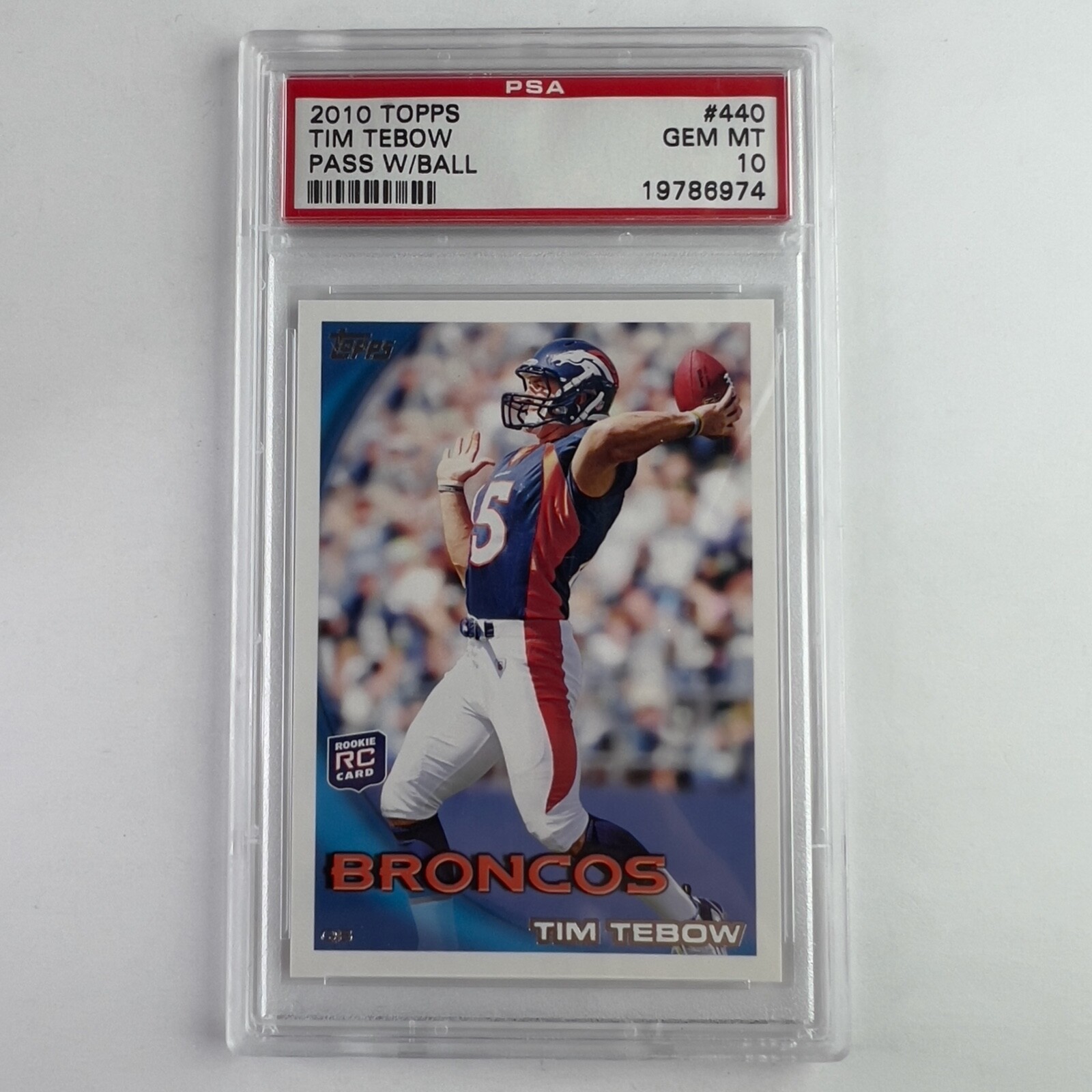 Tim Tebow Topps #400 Pass w/O Ball