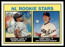 2016 Topps Heritage Cody Hall/Raudel Lazo Rookie San Francisco Giants/ Miami
