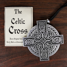 Large Celtic Knotwork Kings Cross Pendant Renaissance Necklace Christian Jewelry