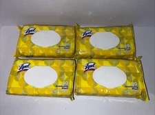 Lysol Disinfecting Wipes, Lemon & Lime Blossom Scent 4 Pack Wipes, 80 Count