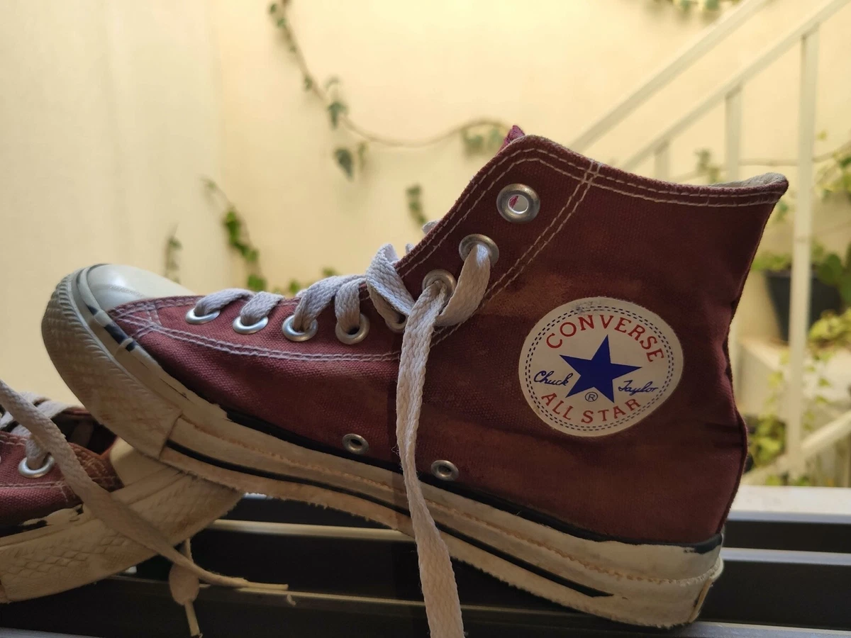 Used Converse Chuck Taylor All Star Hi Top Rust Color Size 7US 6.5UK 40.5EUR