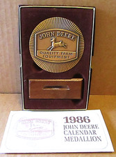 John Deere 4 Four Leg Deer Quality Trademark 1986 Calendar Medallion Tractors jd