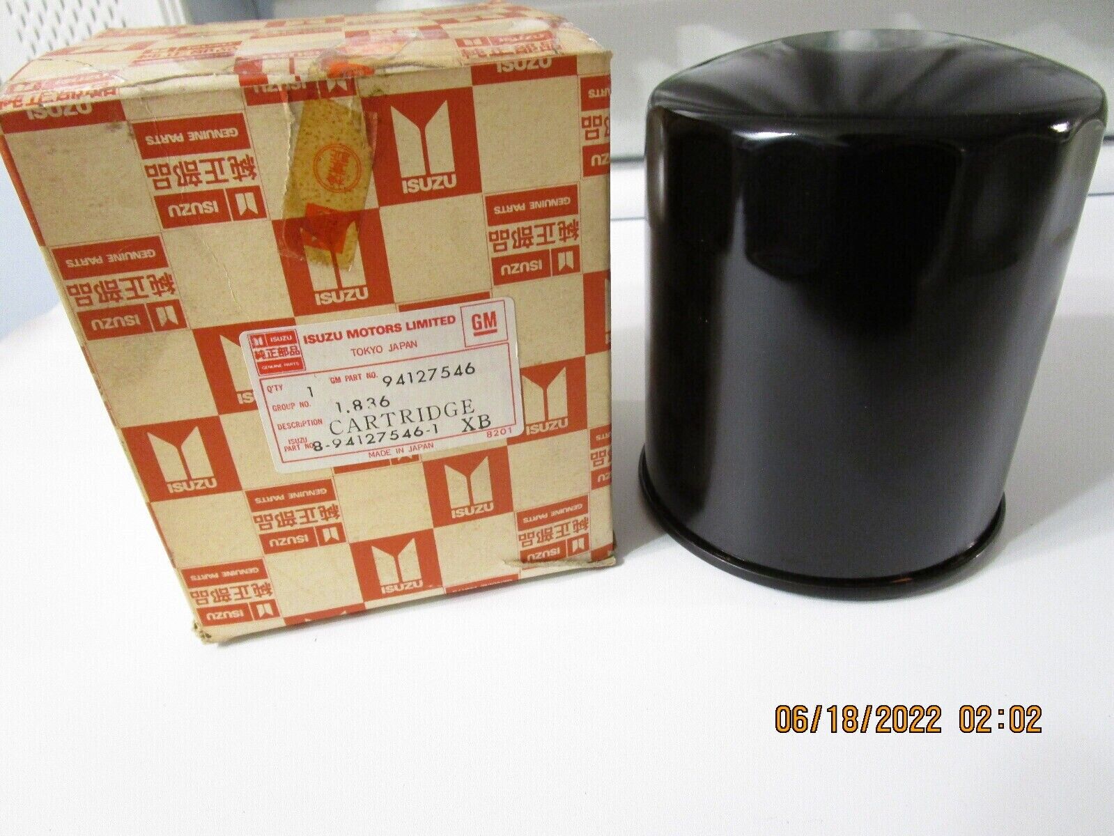 Genuine Isuzu GM Oil Filter 8-94127546-1 94127546