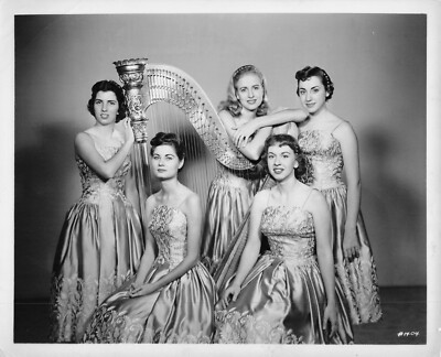 The Angelaires 1950s Press Photo Musical Harp Group Angel Aires    *P169b