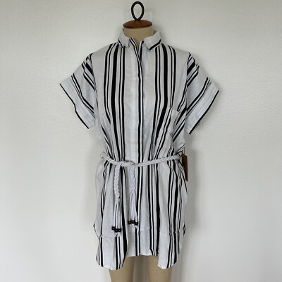 linen shirt dress blue PIETER PETROS | PP Amelia Linen Dress Shirt — Blue
