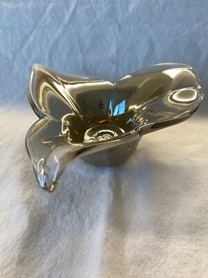 Antonio Tammaro Murano  Blown Art Glass Candle Holder Made In Italy 5  No Label