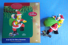 2004 HOMER SIMPSON D'OH HO HO MERRY CHRISTMAS TALKING ORNAMENT CARLTON CARDS