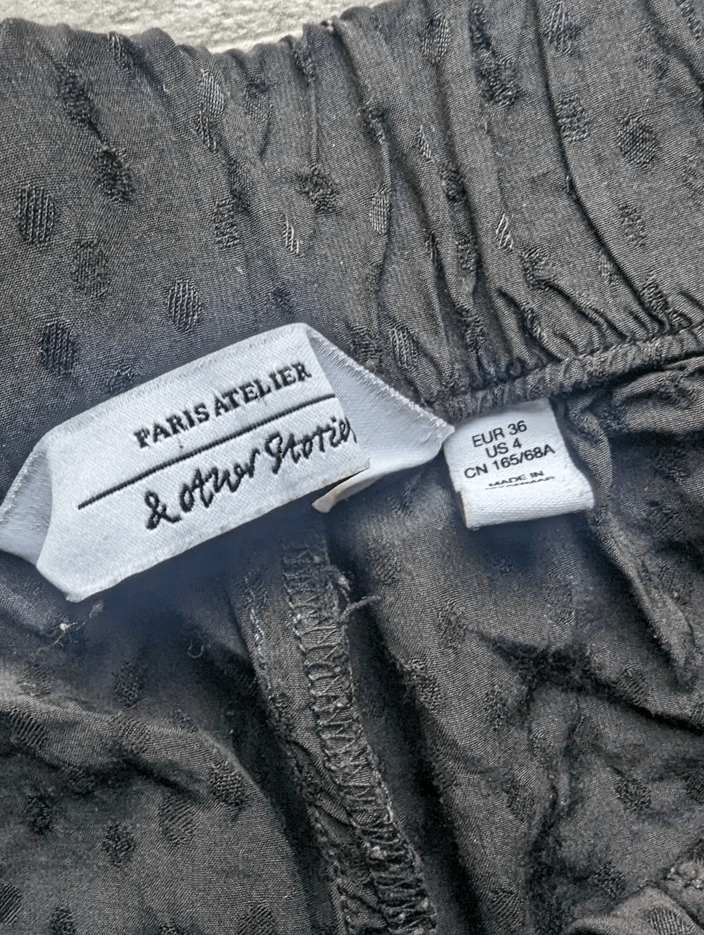 ALTRA & ALTRE STORIE Pantaloni a vita alta Jacquard a pois