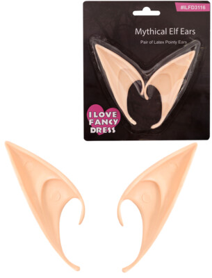 LATEX ELFENOHREN SPITZ GUMMI KOSTÜM ACCESSOIRE WEIHNACHTEN COSPLAY