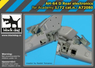 Blackdog Models 1/72 BOEING AH-64D REAR ELECTRONICS Resin Detail Set