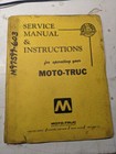 Moto-Truc Service Repair Manual Parts List Shop Book Forklift Truck M97599-603
