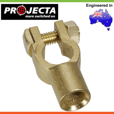 PROJECTA Brass Battery Terminal Heavy Duty Crimp End Universal 0-00B&S 10 Pack