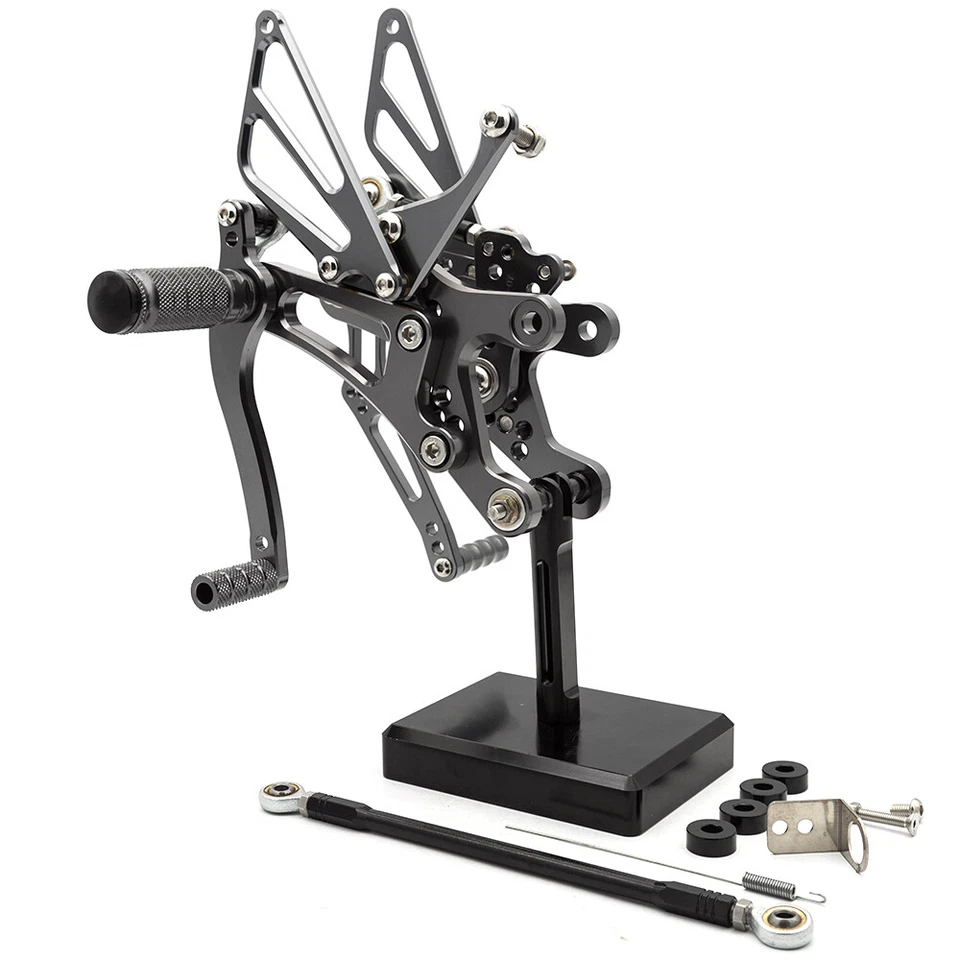 Juego de estribos traseros ajustables para motocicleta Yamaha YZF R6 1999 2000 2001 2002 Foto 4 de 4