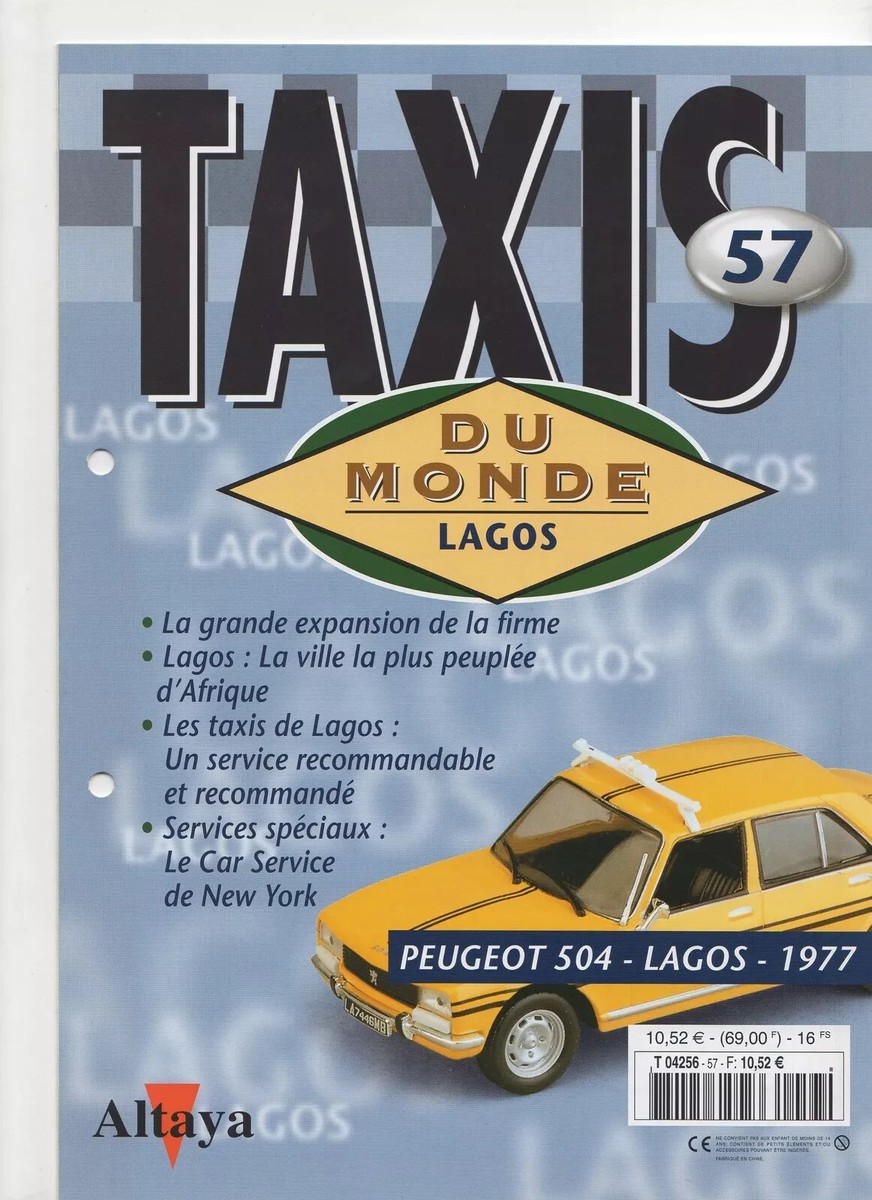 Lot De 6 Taxis Du Monde - Altaya - Échelle 1:43 - Série TX 11 - Très Bon état
