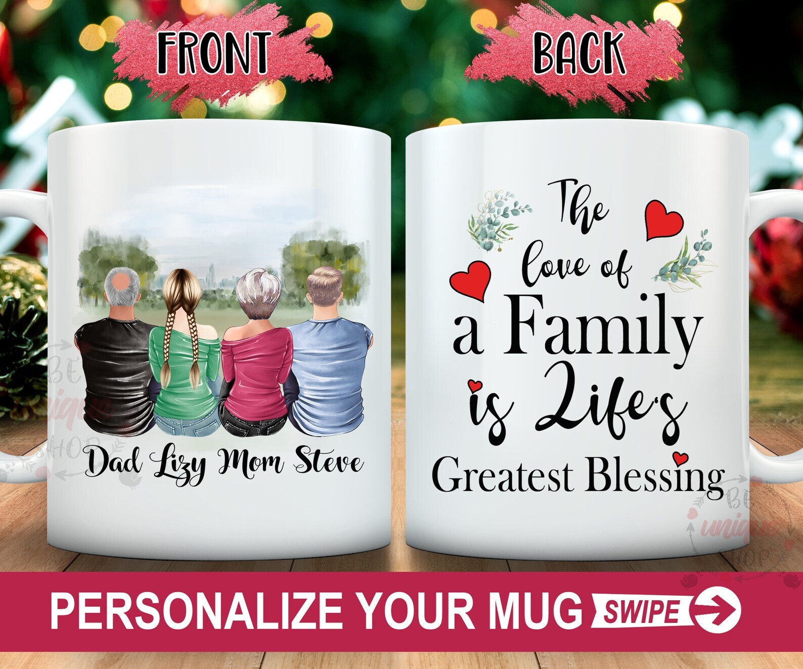 Personalized Family Coffee Mug Sibling Coffee Mug Mothers Day Gift From Siblings