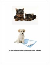1200CT Affordably Yours Puppy Training Pee Pads 17x24" Lightweights / 3-Layers