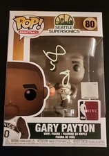 Gary Payton Signed Funko Pop  Seattle Supersonics Legend PSA Authentic Autograph