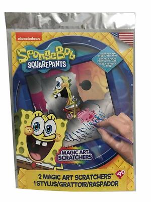 Nickelodeon SpongeBob Squarepants Magic Art Craft Activity Scratchers sponge bob