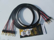 Canare 4S11 Black Bi-Wire Speaker Cable Pair,...