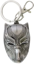 Monogram - Marvel Avengers: Black Panther Mask Pewter Keyring/Bag Clip, *NEW*