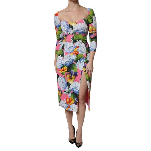 Jupe Mini Dolce & Gabbana Multicolore Floral Jacquard - Taille M (IT42/US8) - Neuf Avec étiquettes
