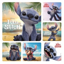 25 Licensed Lilo and Stitch Live Stickers, 2.5" x 2.5" Each