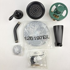 Moen 82496EPBL Caldwell Posi-Temp Tub Shower Faucet Valve Included Matte Black