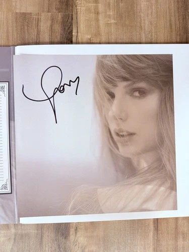 Taylor Swift TTPD Vinyl LP W/ Hand Signed Insert Attached Heart