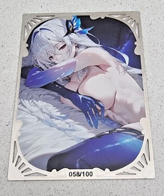 Jingliu - Honkai Star Rail 058/100 Silber Metall Flip Karte Waifu Goddess Story