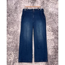 Anthropologie Jeans 28 Womens Pilcro The Pier Relaxed Trouser Wide Leg Denim