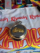 Quartz Pocket Watch In Silver Tone Metal