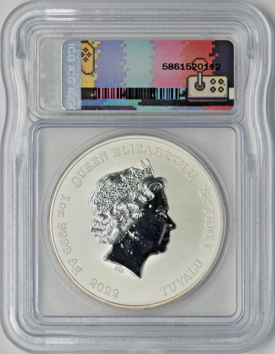 2022 Tuvalu $1 Silver Street Fighter Chun-Li - ICG Gem BU