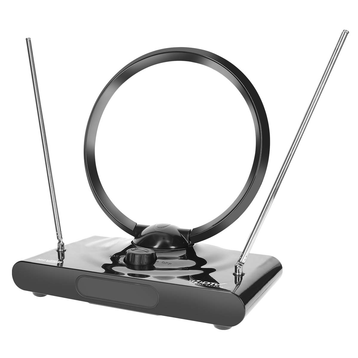 Antenne TV ronde portable dBi 38 pour camping-car et télévision de chambre