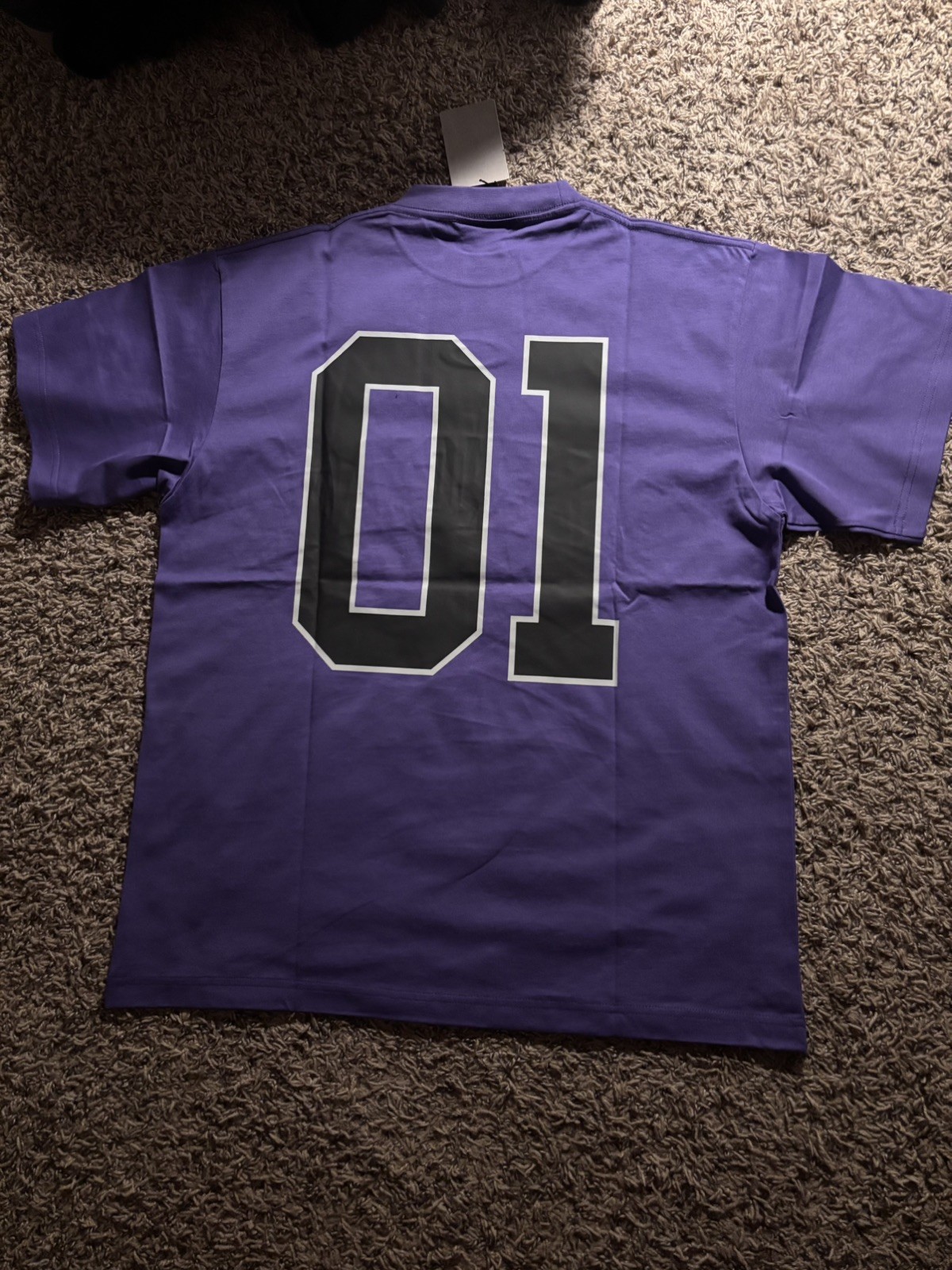 BALENCIAGA MEN'S BASKETBALL SERIES - OVERSIZED T-SHIRT IN PURPLE thumbnail 2