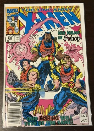 The Uncanny X-Men #282 Newsstand 1991 1st Cover Appearance of Bishop