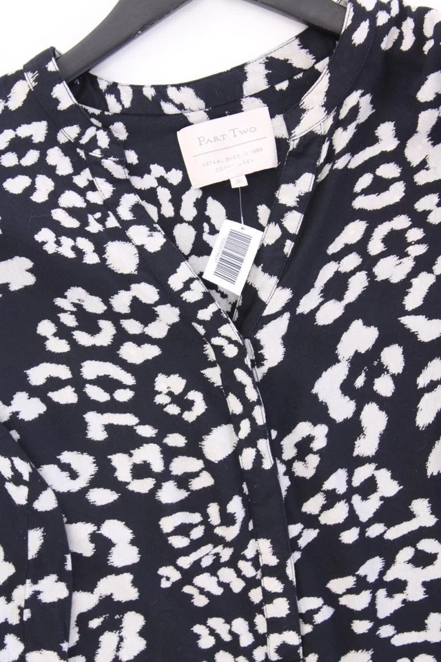 ✨ PART TWO Classic Bluse für Damen Gr. 36, S 3/4 Ärmel blau aus Viskose ✨ - Bild 2 von 4