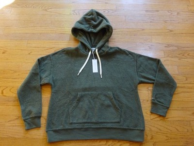 New Outerknown Men s Khaki Green Hoodie Sweatshirt Retail $128 Size S