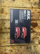(RI4) SKIL PWRCORE CB5020A-22: 2x 12V 2.0Ah Battery with USB-C Charger Kit