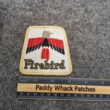 Vintage Firebird Patch Car Auto Pontiac 80s Stained AD1