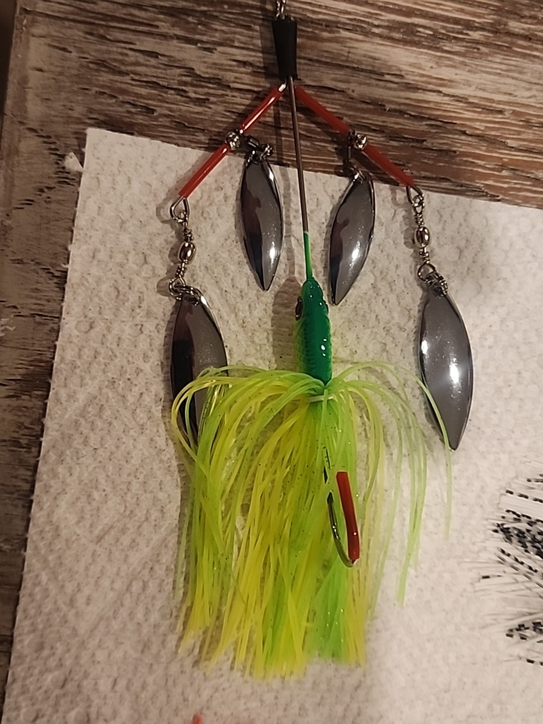 QUAD 4 BLADE PRO SPINNERBAITS Intro Special Legal A-rig! 5 Pack - Image 6