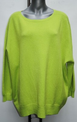 KUSCHELWEICHER OVERSIZED  STRICKPULLOVER  PULLOVER PULLI  L- 3XL KIWI APFEL GRÜN