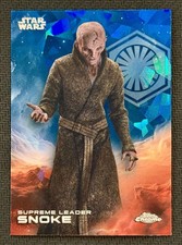 2025 Topps Chrome Star Wars Sapphire Supreme Leader Snoke Sapphire Blue