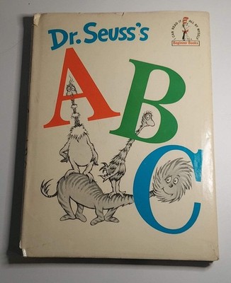 Dr. Seuss's ABC Beginner Book, 1963 1st Editon, 1st Printing Hardcover Dust Jack