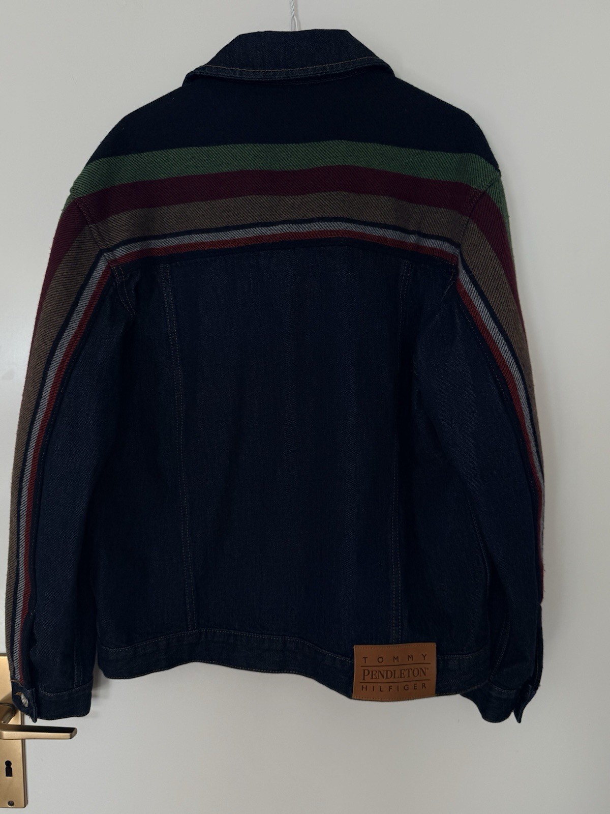 Tommy Hilfiger x Pendleton New York Stripe Blanket Wool Denim Jacket | Men's M image 6